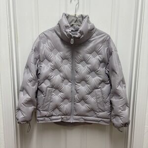 Peacebird Women's Lightweight‎ Puffer Jacket With Drawstring Hem Periwinkle - XS